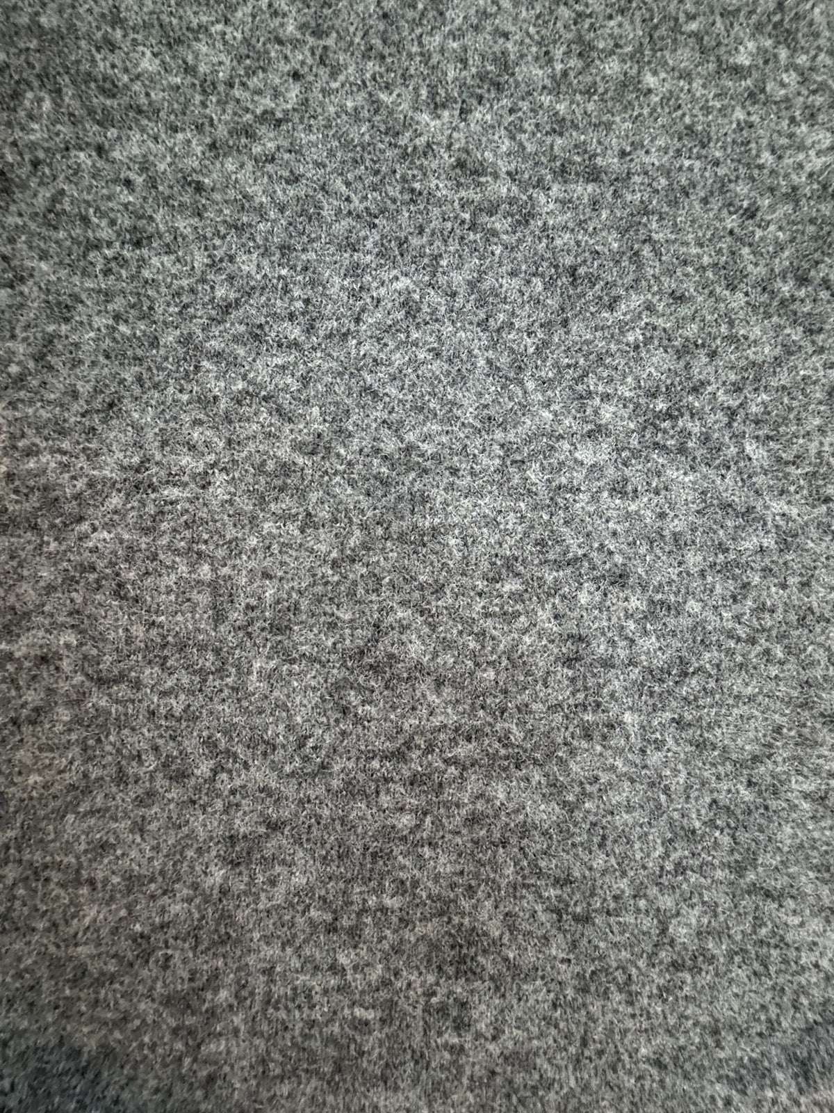 Kate dark grey melange knit, close-up of the actual fabric and its soft fine fibres