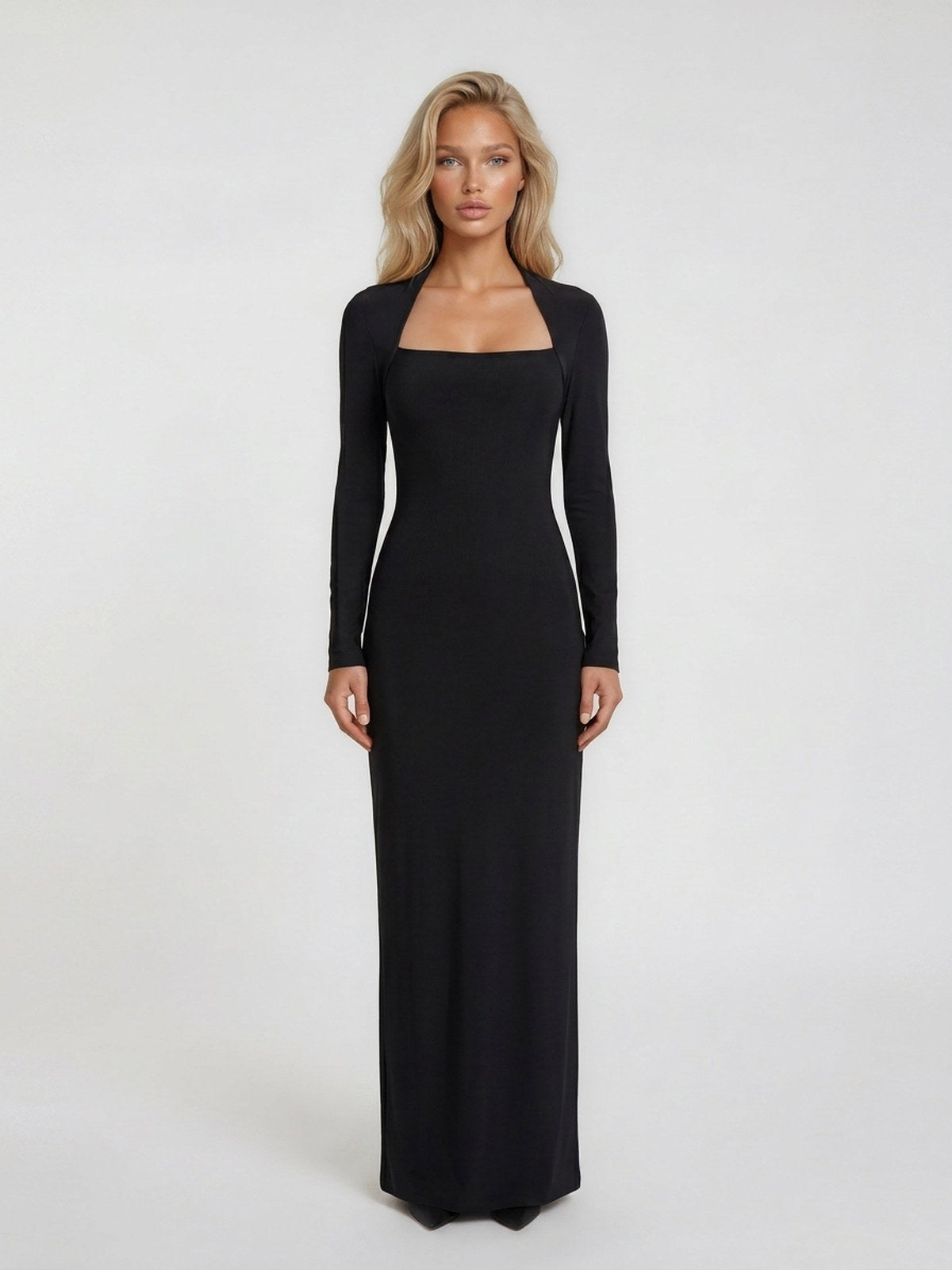 green emerald velvet dress Amari Black Feather-Trimmed Bolero & Soshin Dress – Maison Safiyaa USA