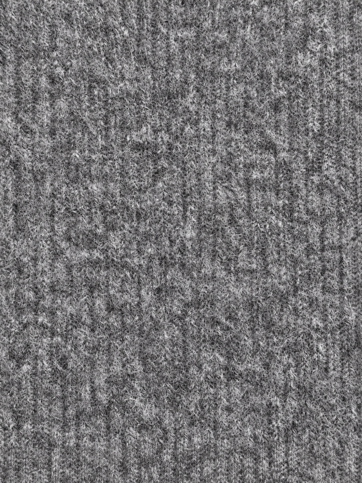 Belle dark grey melange knit fabric close-up