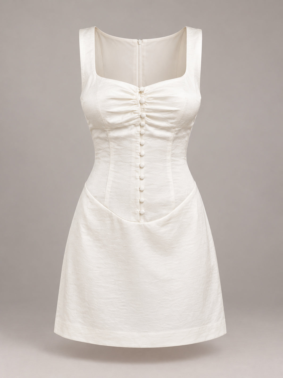 Rue cream white mini dress – ghost mannequin